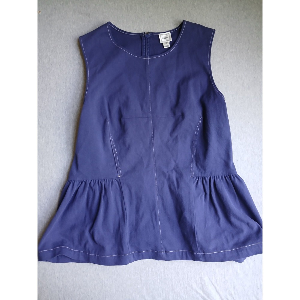 Maeve Top XL Anthropologie Crew Neck Peplum Preppy